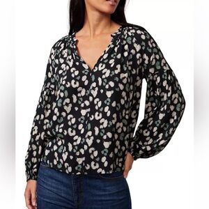 Velvet by Graham & Spencer Lillian Printed Peasant Top large